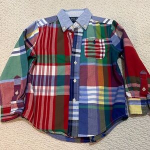 Polo by Ralph Lauren Multicolor Plaid Kids Button Down Shirt